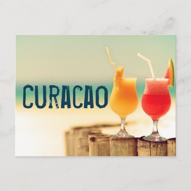 Carte Postale Cocktails de Curaçao (Devant)