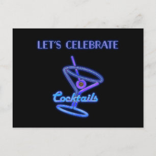 Carte Postale Cocktails personnalisés pour célébrer ensemble Tex