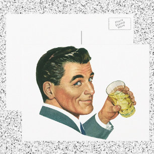 Carte Postale Cocktails vintages Boissons, Boissons Pour Homme