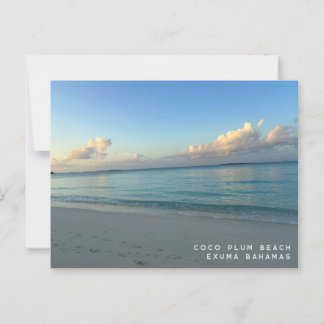 Carte Postale Coco Plum Beach Exuma Bahamas