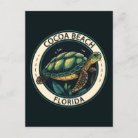 Cocoa Beach Florida Turtle Badge