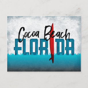 Carte postale Cocoa Beach Floride Surboard