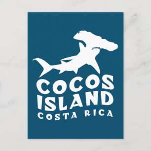 Carte Postale Cocos Island Costa Rica Natation Avec Requins