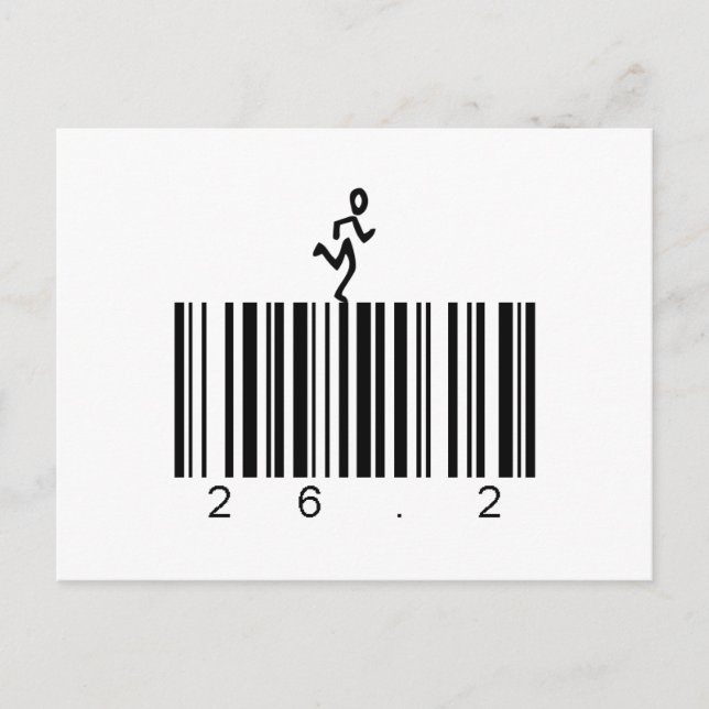 Carte Postale Code barre 26.2 (Devant)