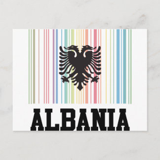 Carte Postale Code-barres Albanie