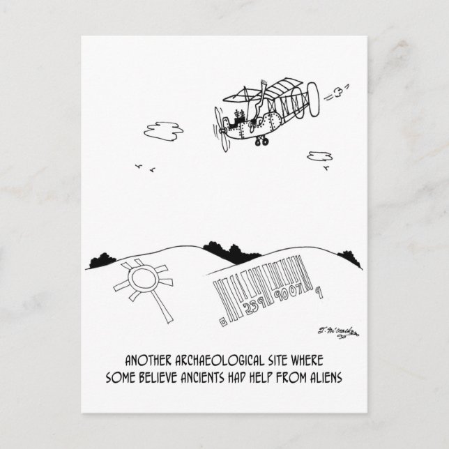 Carte Postale Code-barres Petroglyph (Devant)