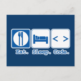 Carte Postale code de sommeil de l'utilisateur (html)