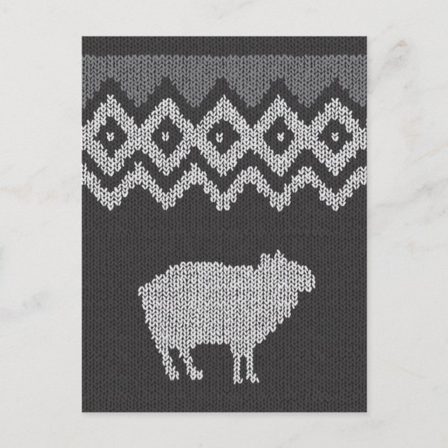 Carte Postale Code Du Mouton - Islandais (Devant)