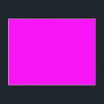 Carte Postale Code hexadécimal rose néon FF00FF<br><div class="desc">Code hexadécimal rose néon FF00FF couleur tendance couleur pour la vie</div>