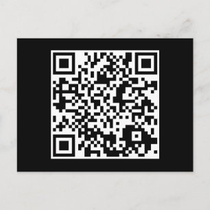 Carte Postale code personnalisable de QR