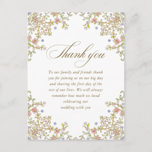 Carte Postale Code QR de remerciement photo d'élégance ornée vic