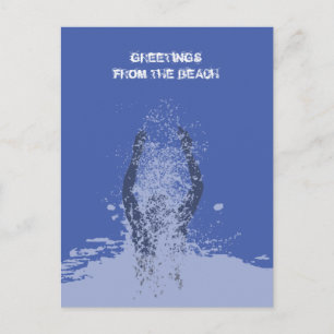 Carte Postale Code QR Grunge Monochrome Homme Rafraîchissant d'E