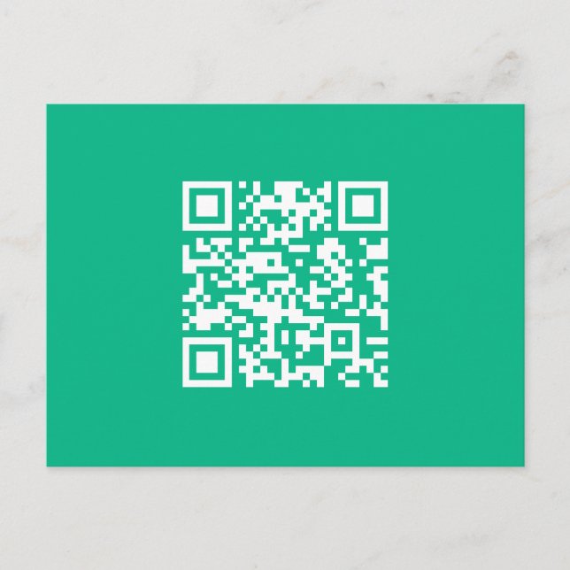 Carte Postale Code QR modifiable Générez le vôtre |  Vert sarcel (Devant)