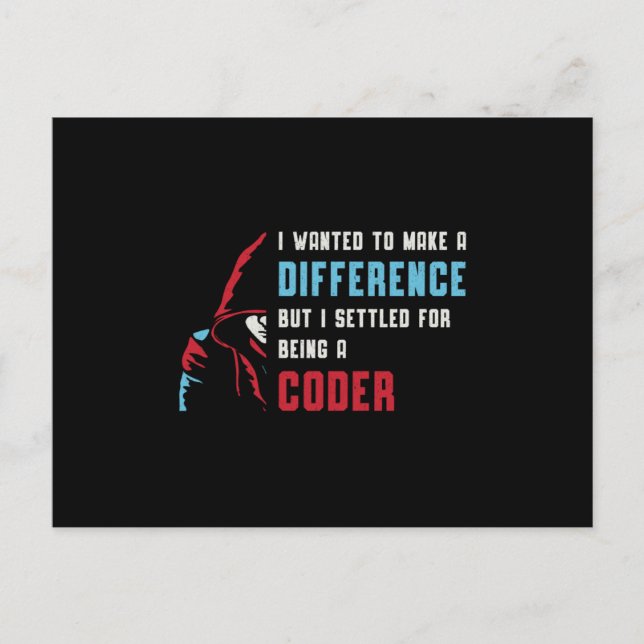 Carte Postale Codeur Médicale Etant Un Codeur Codeur ICD Coder C (Devant)