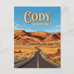 Carte Postale Cody États-Unis
