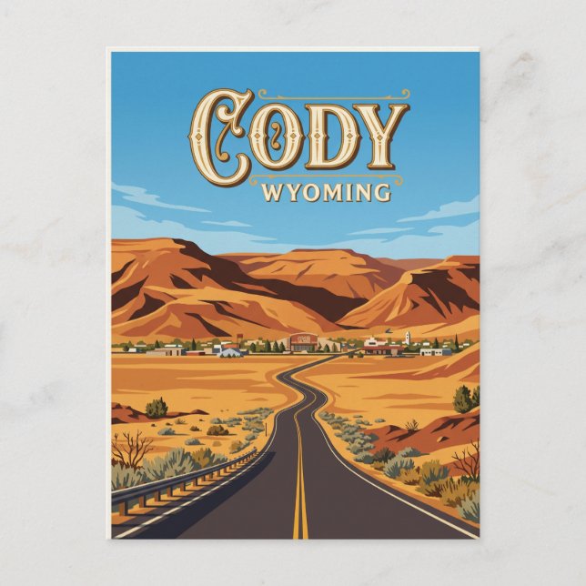 Carte Postale Cody États-Unis (Devant)