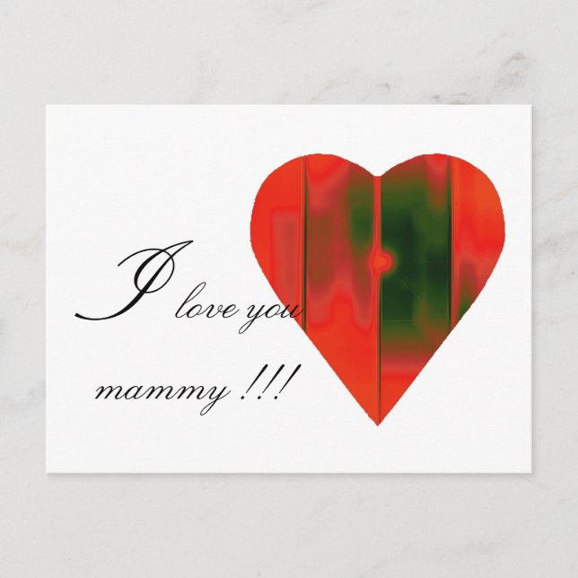 Carte Postale coeur (Devant)