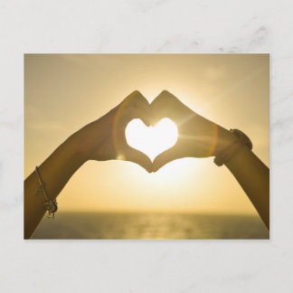 Carte Postale coeur-642068. COEUR MAINS SUNSET PHOTOGRAPHIE ARRI