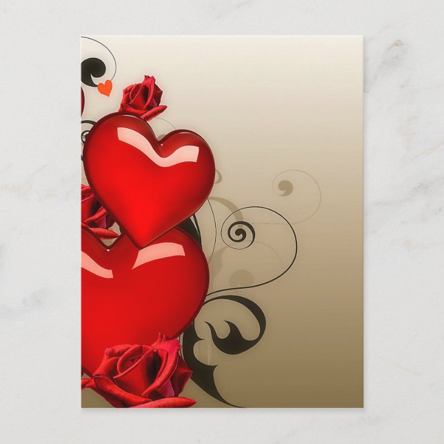 Carte Postale coeur amour personnalisation personnalisation Anni (Devant)