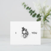 Carte postale Coeur Anatomiquement Correcte drôle (Debout devant)