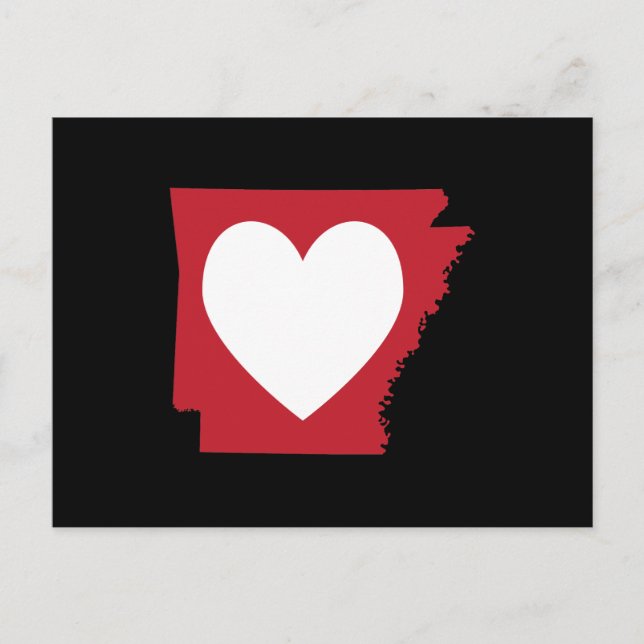 Carte Postale Cœur Arkansas (Devant)