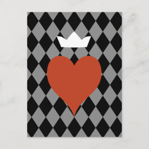 Carte Postale Coeur avec couronne