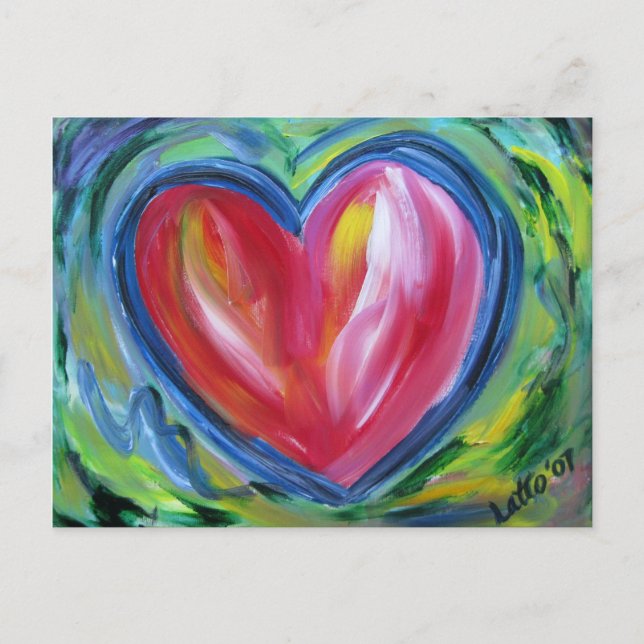 Carte postale Coeur avec espoir (Devant)