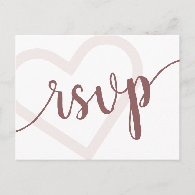 Carte Postale Coeur bébé | Script de floraison du Rose du désert (Devant)
