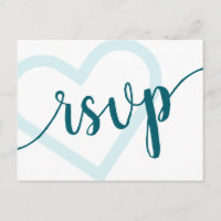 Coeur bébé | Turquoise demi-nuit vert RSVP Repas