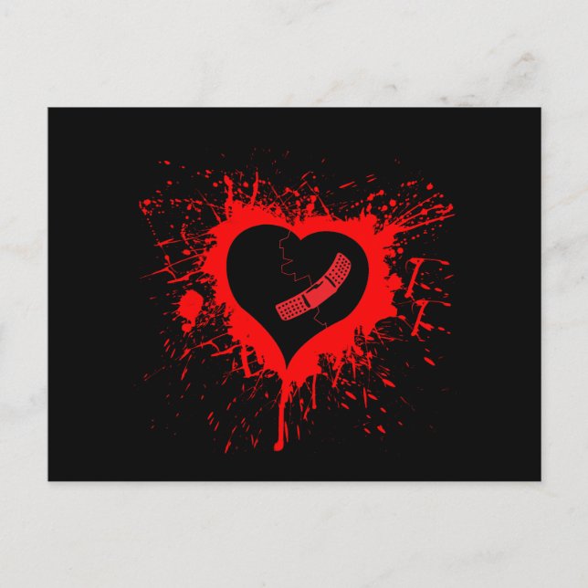 Carte Postale Coeur brisé...encore (Devant)