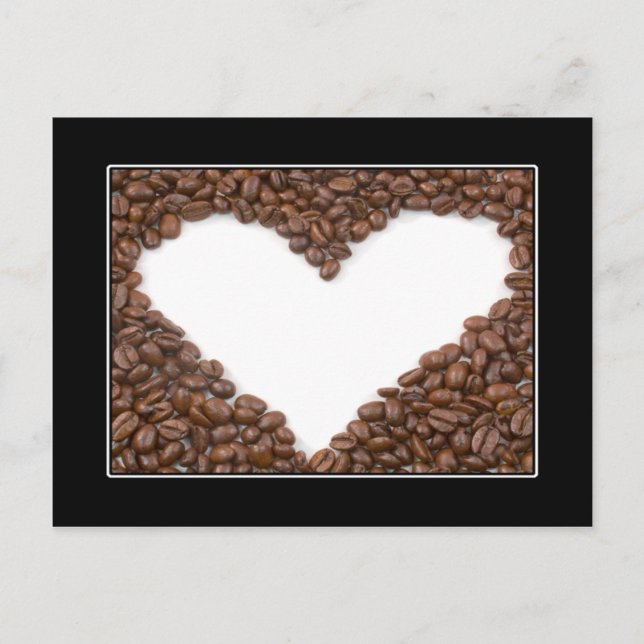 Carte postale Coeur café (Devant)