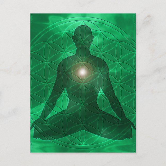 Carte Postale Coeur Chakra Anahata (Devant)
