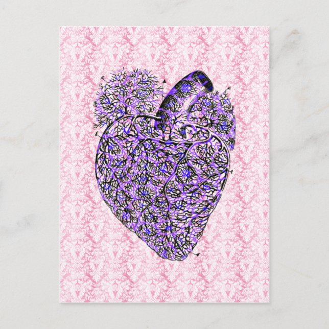 Carte postale Coeur Chic Shabby (Devant)