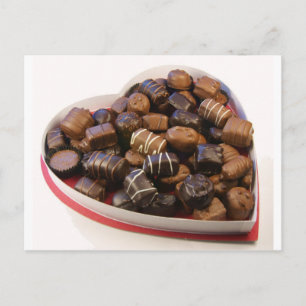 Carte Postale Coeur chocolat