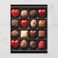 Coeur chocolat et chocolat Saint-Valentin