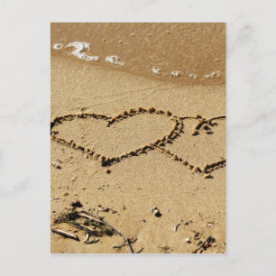 Carte Postale Cœur Cœurs amour personnalisé Anniversaires