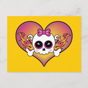 Carte Postale Coeur crânien mignon