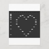 Coeur d'ADN sur le gel d'agarose