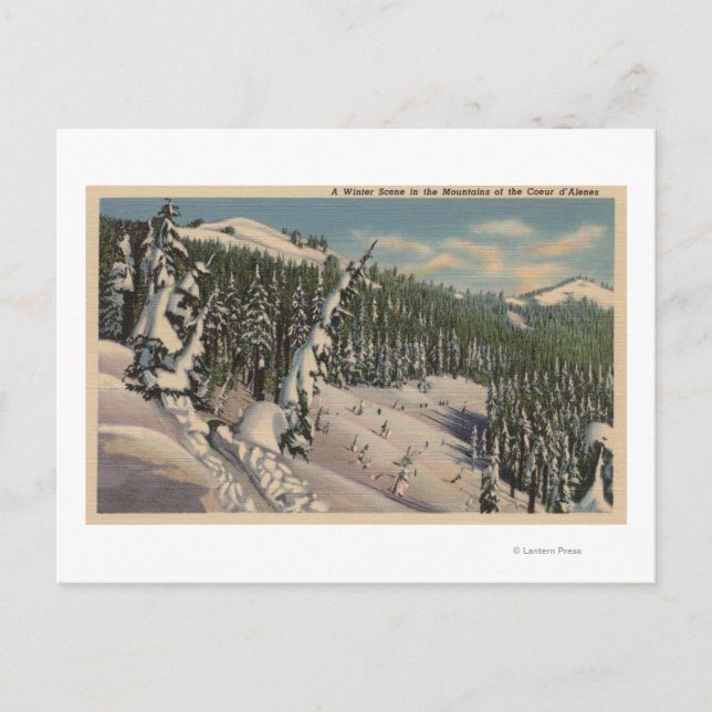 Carte Postale Coeur d'Alene, ID - Coeur d'Alene (Devant)