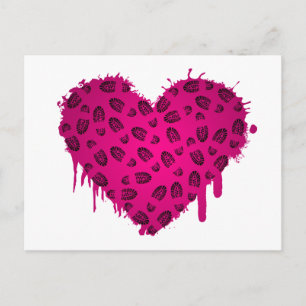 Carte Postale coeur d'amorce