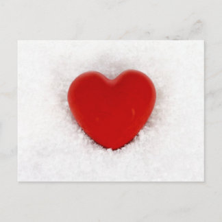 Carte Postale Coeur dans la neige