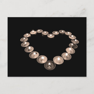 Carte Postale Coeur de bougie