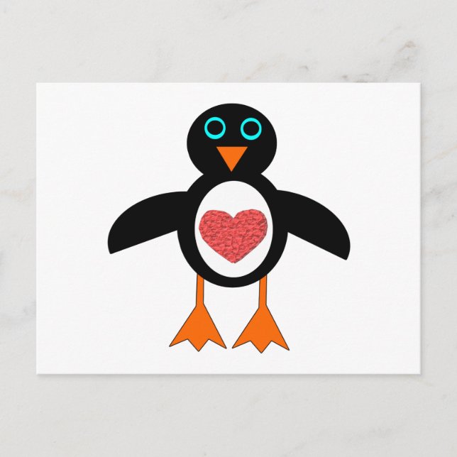 Carte postale Coeur de Coeur mignon (Devant)
