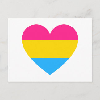 Carte Postale Coeur de fierté transexuelle