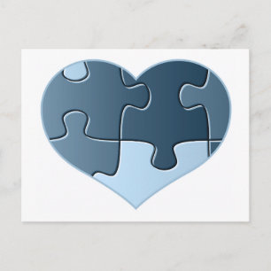 Carte postale Coeur de Jigsaw