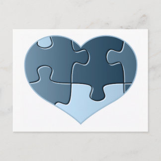 Carte postale Coeur de Jigsaw