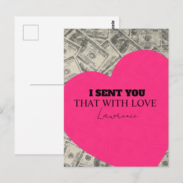 Carte Postale Cœur de la commissaire mignonne de prison à longue (Devant / Derrière)