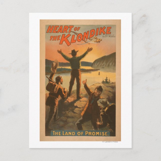 Carte Postale Coeur de la mine "Terre de Promesse" du Klondike (Devant)