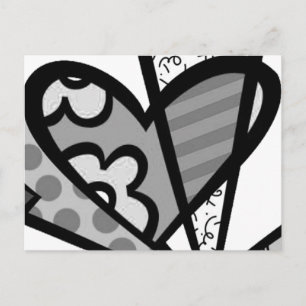 Carte Postale coeur de l'art abstrait