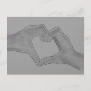Carte postale Cœur de mains